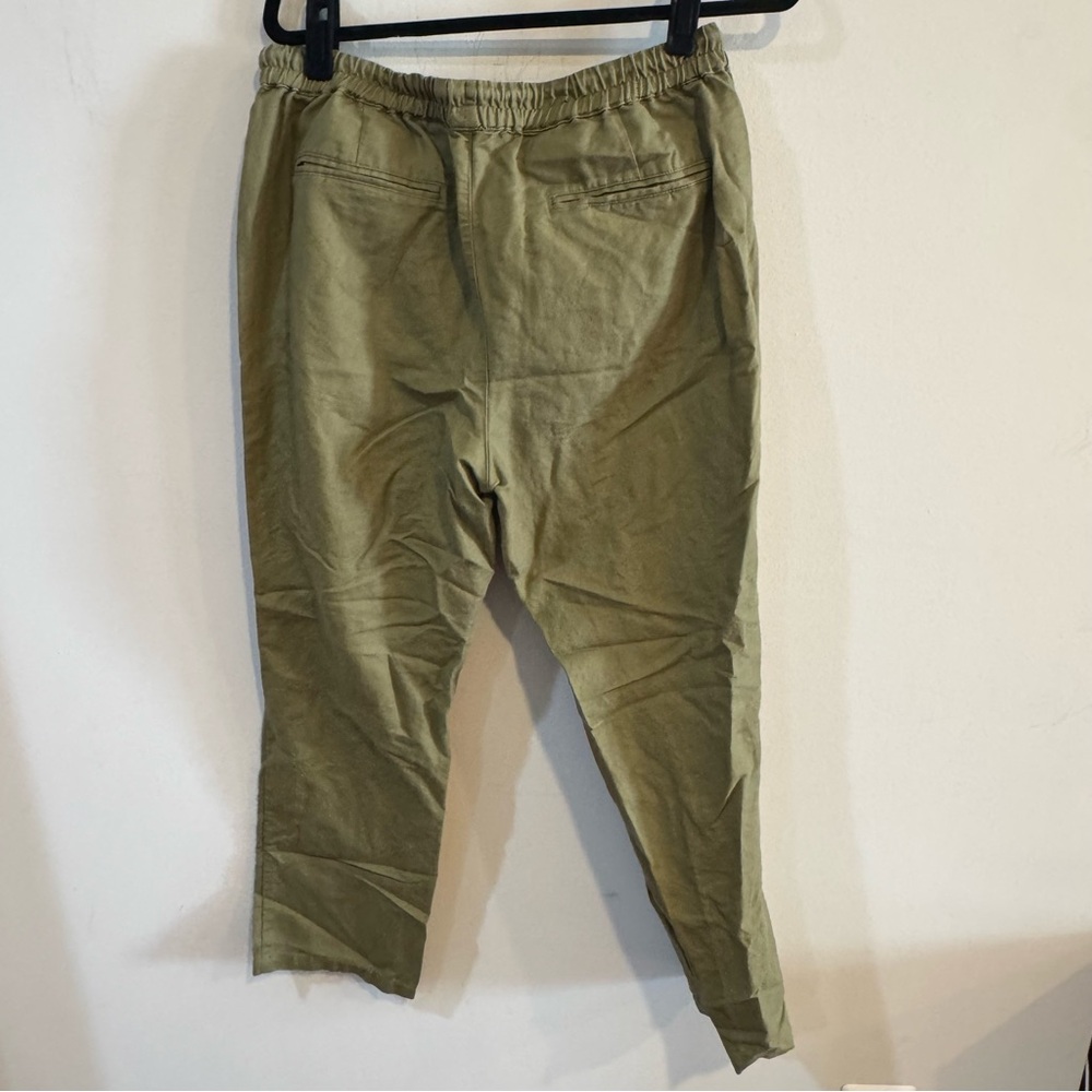 Quince Olive Drawstring Straight-Leg Pants - Picture 4 of 6
